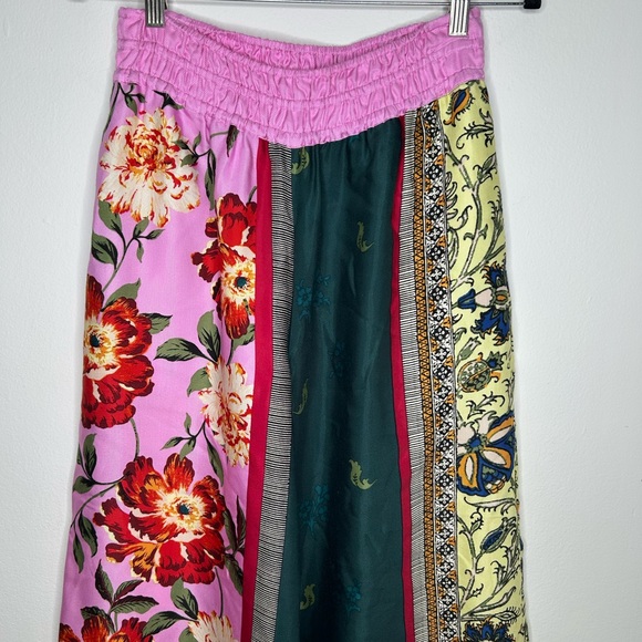 Anthropologie Silky Floral Somerset Pull-On Pants Size small - Picture 5 of 9